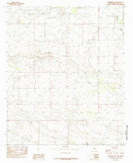 Monument SW New Mexico Historical topographic map, 1:24000 scale, 7.5 X 7.5 Minute, Year 1985