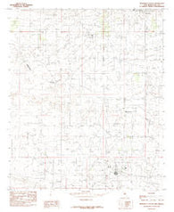 Monument South New Mexico Historical topographic map, 1:24000 scale, 7.5 X 7.5 Minute, Year 1985