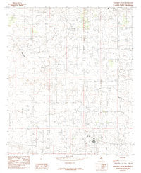 Monument South New Mexico Historical topographic map, 1:24000 scale, 7.5 X 7.5 Minute, Year 1985