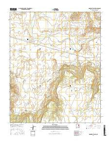 Monument Point New Mexico Current topographic map, 1:24000 scale, 7.5 X 7.5 Minute, Year 2017