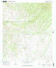 Moon Ranch New Mexico Historical topographic map, 1:24000 scale, 7.5 X 7.5 Minute, Year 1965