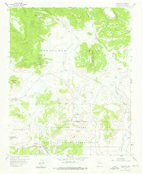 Moquino New Mexico Historical topographic map, 1:24000 scale, 7.5 X 7.5 Minute, Year 1957