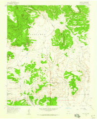 Moquino New Mexico Historical topographic map, 1:24000 scale, 7.5 X 7.5 Minute, Year 1957