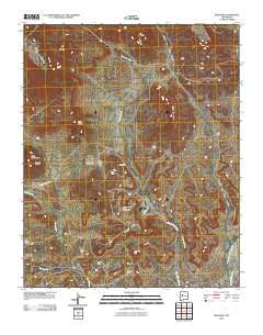 Moquino New Mexico Historical topographic map, 1:24000 scale, 7.5 X 7.5 Minute, Year 2010