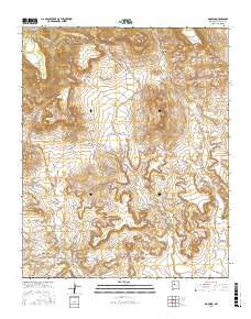 Moquino New Mexico Current topographic map, 1:24000 scale, 7.5 X 7.5 Minute, Year 2017