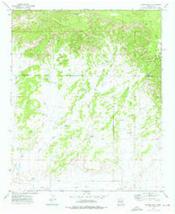 Moreno Hill New Mexico Historical topographic map, 1:24000 scale, 7.5 X 7.5 Minute, Year 1972