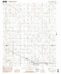 Moriarty North New Mexico Historical topographic map, 1:24000 scale, 7.5 X 7.5 Minute, Year 1986