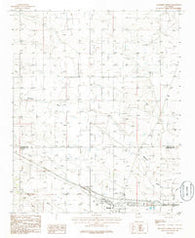 Moriarty North New Mexico Historical topographic map, 1:24000 scale, 7.5 X 7.5 Minute, Year 1986