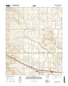 Moriarty North New Mexico Current topographic map, 1:24000 scale, 7.5 X 7.5 Minute, Year 2017