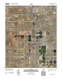 Moriarty South New Mexico Historical topographic map, 1:24000 scale, 7.5 X 7.5 Minute, Year 2010