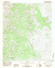 Mount Baldy New Mexico Historical topographic map, 1:24000 scale, 7.5 X 7.5 Minute, Year 1982