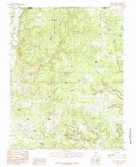 Mount Nebo New Mexico Historical topographic map, 1:24000 scale, 7.5 X 7.5 Minute, Year 1985