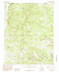Mount Nebo New Mexico Historical topographic map, 1:24000 scale, 7.5 X 7.5 Minute, Year 1985