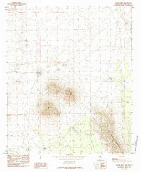 Mount Riley New Mexico Historical topographic map, 1:24000 scale, 7.5 X 7.5 Minute, Year 1985
