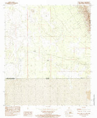 Mount Riley SE New Mexico Historical topographic map, 1:24000 scale, 7.5 X 7.5 Minute, Year 1985