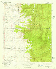 Mount Washington New Mexico Historical topographic map, 1:24000 scale, 7.5 X 7.5 Minute, Year 1954