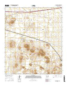 Mount Aden New Mexico Current topographic map, 1:24000 scale, 7.5 X 7.5 Minute, Year 2017