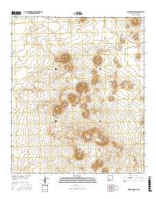 Mount Aden SW New Mexico Current topographic map, 1:24000 scale, 7.5 X 7.5 Minute, Year 2017