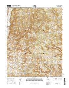 Mount Nebo New Mexico Current topographic map, 1:24000 scale, 7.5 X 7.5 Minute, Year 2017