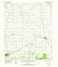 Mountainair New Mexico Historical topographic map, 1:62500 scale, 15 X 15 Minute, Year 1956