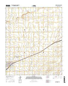 Mountainair New Mexico Current topographic map, 1:24000 scale, 7.5 X 7.5 Minute, Year 2017