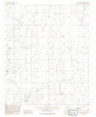 Mountainair NE New Mexico Historical topographic map, 1:24000 scale, 7.5 X 7.5 Minute, Year 1986