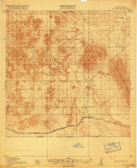Mt. Riley New Mexico Historical topographic map, 1:62500 scale, 15 X 15 Minute, Year 1918
