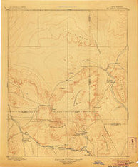 Mt. Taylor New Mexico Historical topographic map, 1:250000 scale, 1 X 1 Degree, Year 1899