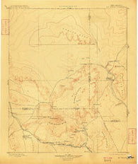 Mt. Taylor New Mexico Historical topographic map, 1:250000 scale, 1 X 1 Degree, Year 1899