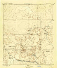 Mt. Taylor New Mexico Historical topographic map, 1:250000 scale, 1 X 1 Degree, Year 1899
