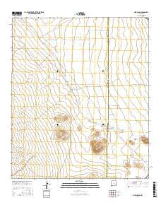 Muir Ranch New Mexico Current topographic map, 1:24000 scale, 7.5 X 7.5 Minute, Year 2017