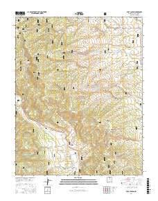 Mule Canyon New Mexico Current topographic map, 1:24000 scale, 7.5 X 7.5 Minute, Year 2017