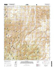 Mule Creek New Mexico Current topographic map, 1:24000 scale, 7.5 X 7.5 Minute, Year 2017