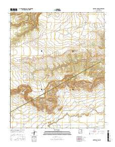 Muniz Canyon New Mexico Current topographic map, 1:24000 scale, 7.5 X 7.5 Minute, Year 2017