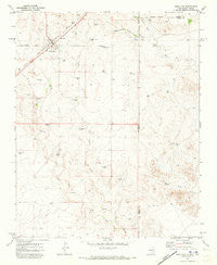 Nara Visa New Mexico Historical topographic map, 1:24000 scale, 7.5 X 7.5 Minute, Year 1971