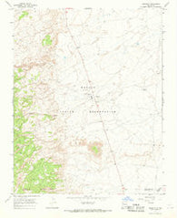 Naschitti New Mexico Historical topographic map, 1:24000 scale, 7.5 X 7.5 Minute, Year 1966