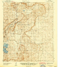 Nash Draw New Mexico Historical topographic map, 1:62500 scale, 15 X 15 Minute, Year 1943