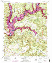Navajo Dam New Mexico Historical topographic map, 1:24000 scale, 7.5 X 7.5 Minute, Year 1954