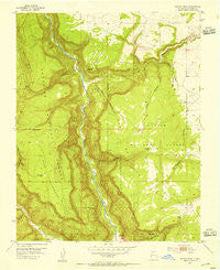 Navajo Peak New Mexico Historical topographic map, 1:24000 scale, 7.5 X 7.5 Minute, Year 1953