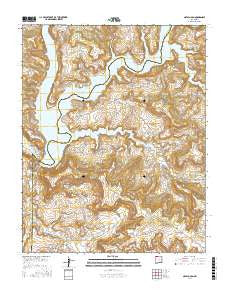 Navajo Dam New Mexico Current topographic map, 1:24000 scale, 7.5 X 7.5 Minute, Year 2017