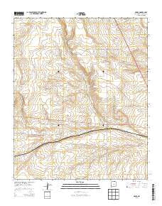 Negra New Mexico Historical topographic map, 1:24000 scale, 7.5 X 7.5 Minute, Year 2013
