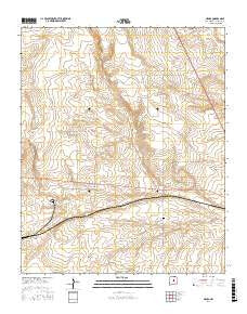 Negra New Mexico Current topographic map, 1:24000 scale, 7.5 X 7.5 Minute, Year 2017