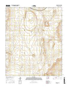 Negra SW New Mexico Current topographic map, 1:24000 scale, 7.5 X 7.5 Minute, Year 2017