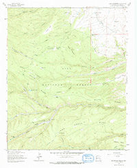 Negrito Mountain New Mexico Historical topographic map, 1:24000 scale, 7.5 X 7.5 Minute, Year 1963