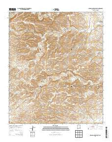 Nelson Canyon East New Mexico Current topographic map, 1:24000 scale, 7.5 X 7.5 Minute, Year 2013