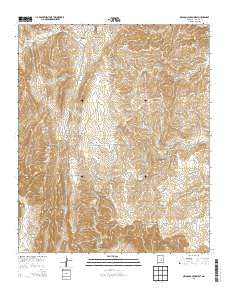 Nelson Canyon West New Mexico Current topographic map, 1:24000 scale, 7.5 X 7.5 Minute, Year 2013
