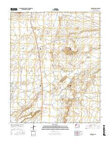 Newcomb New Mexico Current topographic map, 1:24000 scale, 7.5 X 7.5 Minute, Year 2017