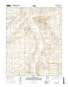 Newcomb SE New Mexico Current topographic map, 1:24000 scale, 7.5 X 7.5 Minute, Year 2017