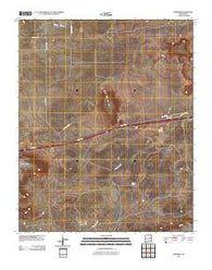 Newkirk New Mexico Historical topographic map, 1:24000 scale, 7.5 X 7.5 Minute, Year 2010