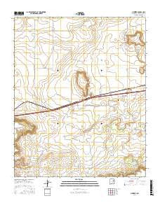 Newkirk New Mexico Current topographic map, 1:24000 scale, 7.5 X 7.5 Minute, Year 2017